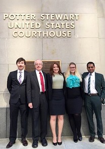 “We argued the case of Terry Ceasor in the 6th Circuit Court of Appeals in Cincinnati yesterday. Great oral argument by our student Meredith Collier. This is a wrongful conviction based on Shaken Baby Syndrome, and we are seeking an evidentiary hearing in federal court. The full audio of the argument is available here: http://goo.gl/sOajph